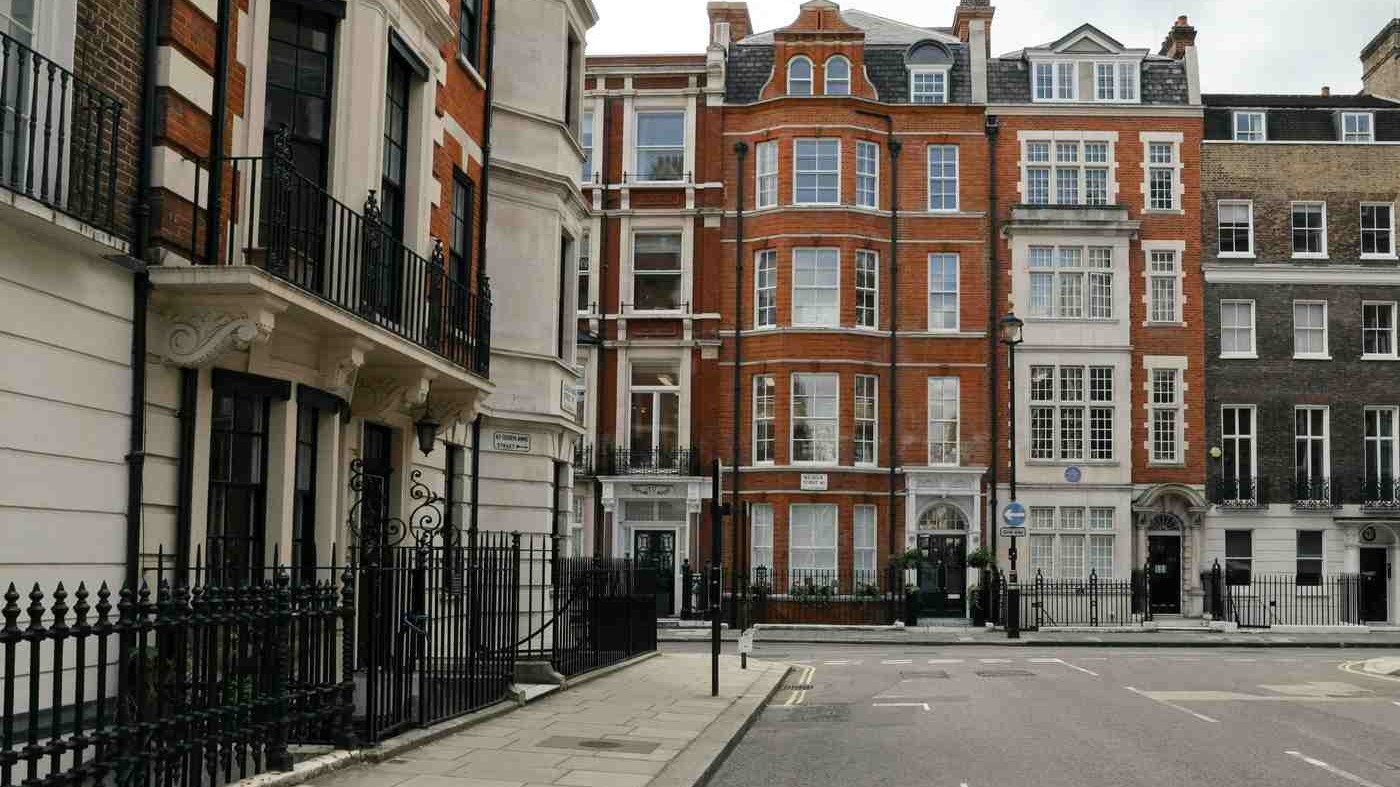 Marylebone street near serviced apartments in Central London