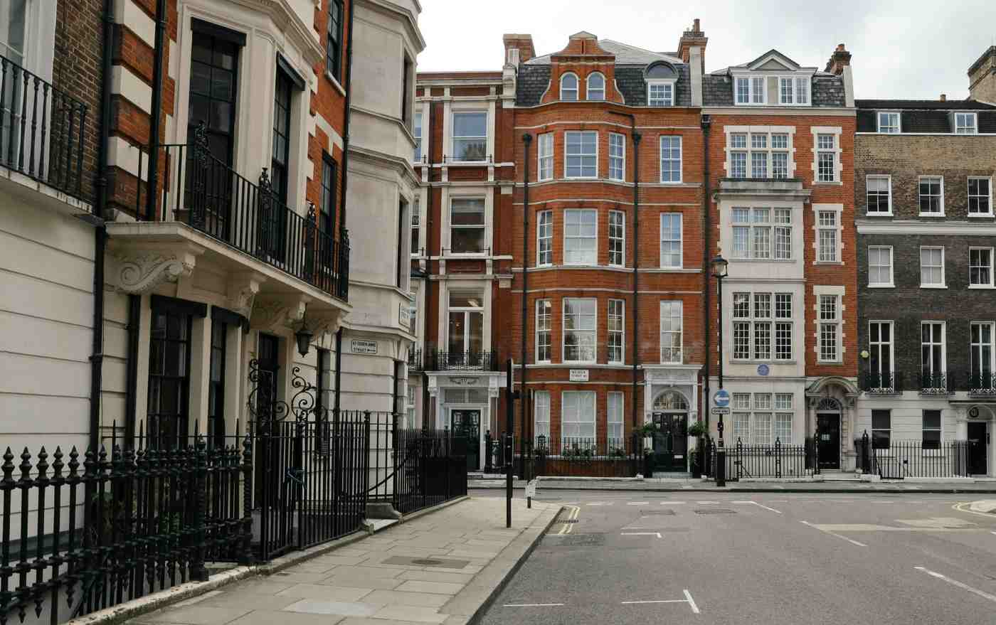 Marylebone street near serviced apartments in Central London